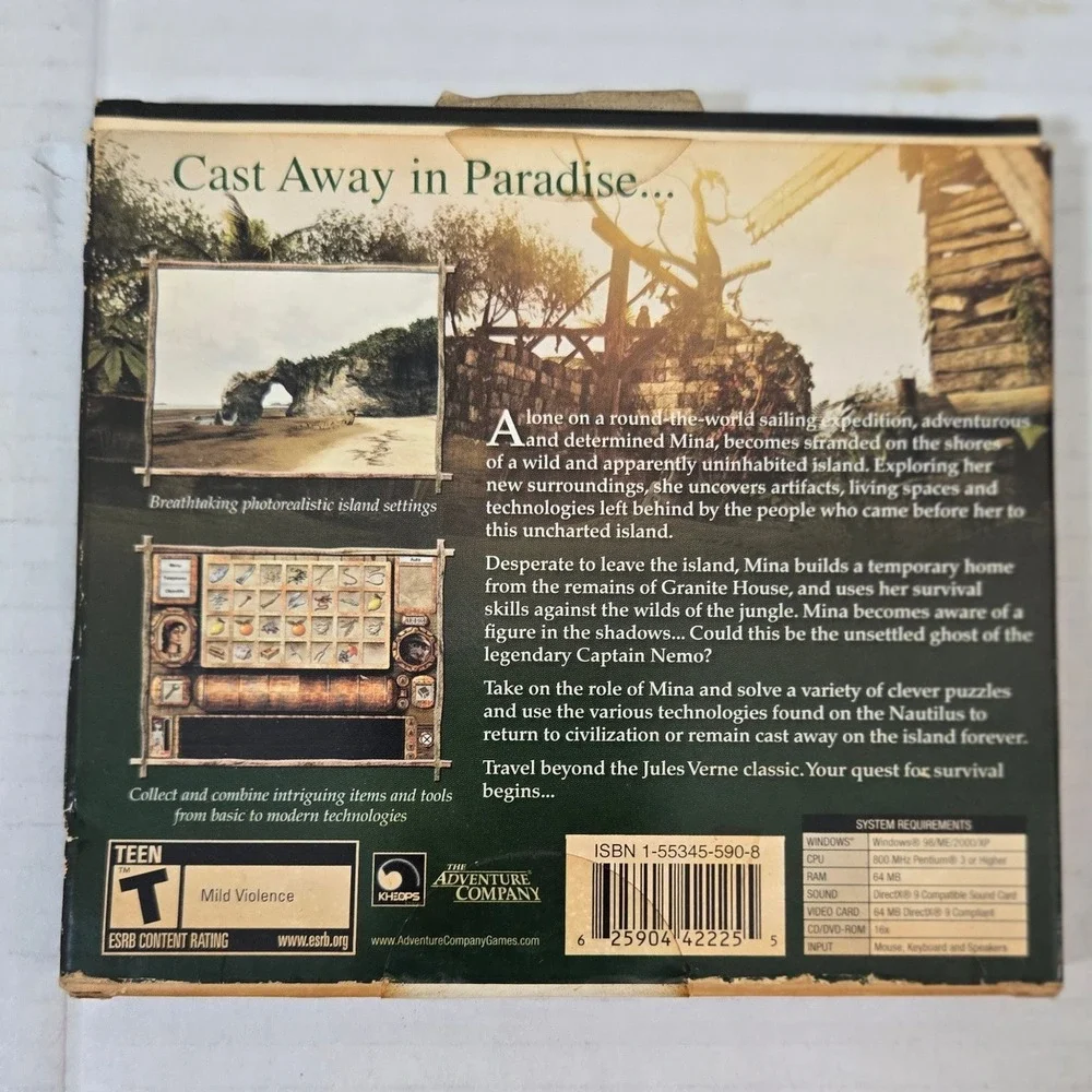 Return to Mysterious Island‎ PC Game 2004 Complete 2 Disc Set Jules Verne Retro
